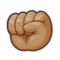 Raised Fist - Medium emoji on Samsung